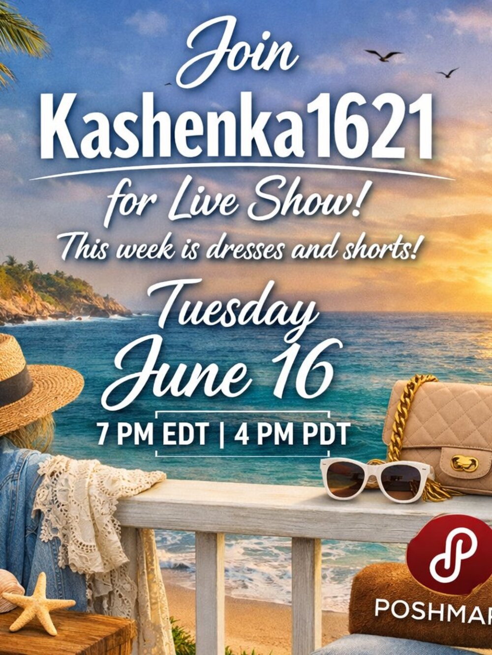 Weekly Live Poshmark Show! June 9